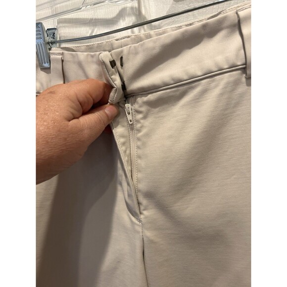 VTG Ann Taylor Women's Beige Business Casual Pants Size 12 Slacks Cotton Spandex - Picture 3 of 8